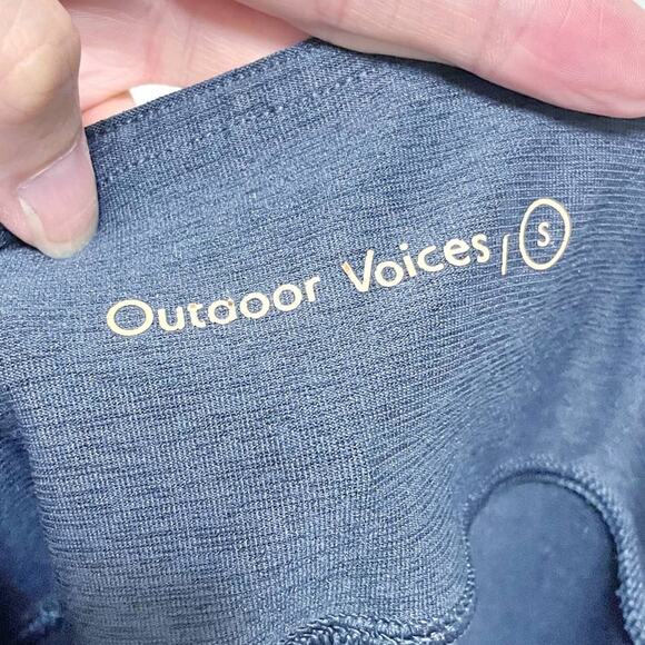 Outdoor Voices Spring 7/8 Black/Navy/Graphite Leggings - Picture 8 of 9